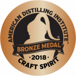 American Distilling Institute - Craft Spirit - 2018 Bronze Medal badge