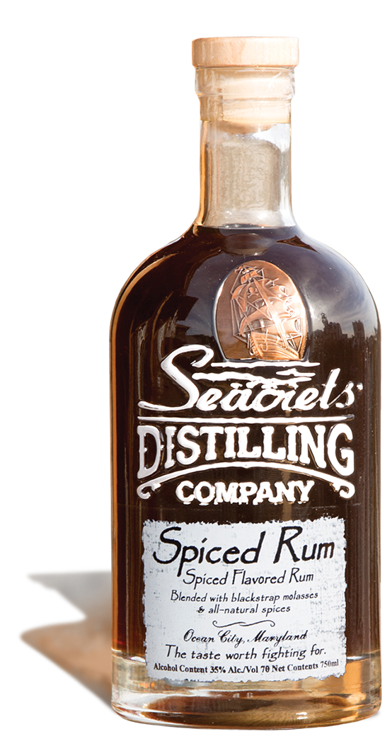 Liquor Ocean City MD Spiced Rum Bottle of spiced rum